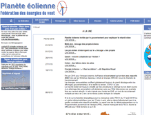 Tablet Screenshot of planete-eolienne.fr